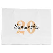 Personalised Birthday Gift Bag, Birthday Gift Bag  Große Geschenktüte (Rückseite)