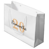 Personalised Birthday Gift Bag, Birthday Gift Bag  Große Geschenktüte (Vorderseite Schrägansicht)