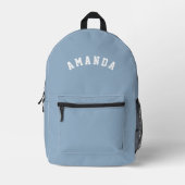 Personalised Blue Kids Back to School Bedruckter Rucksack (Vorderseite)