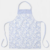 Personalised Blue Paint Strokes Pattern Apron Schürze (Vorderseite)