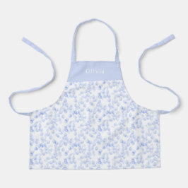 Personalised Blue Paint Strokes Pattern Apron Schürze