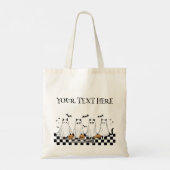 Personalised BOO Crew Halloween Tote Bag Tragetasche (Rückseite)