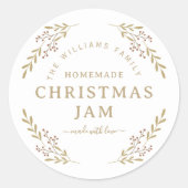 Personalised Christmas Jam Jar Stickers (Vorderseite)