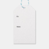 Personalised Christmas Monogram Red-Berry Wreath Geschenkanhänger (Rückseite)