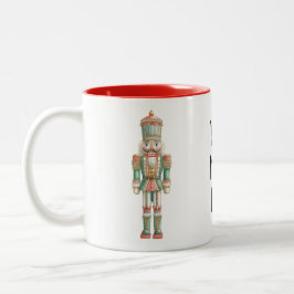 Personalised Christmas Nutcracker Zweifarbige Tasse