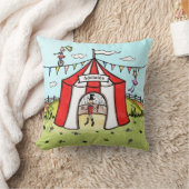Personalised Circus Scene  Kissen (Decke)