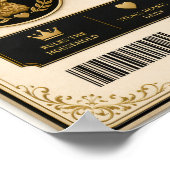 Personalised Cockapoo Membership Card Gift Poster (Ecke)