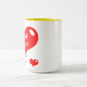 Personalised Coffee Mug For Girlfriend-Boyfriend Zweifarbige Tasse (Mittel)