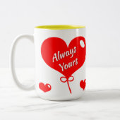 Personalised Coffee Mug For My Girlfriend Zweifarbige Tasse (Links)