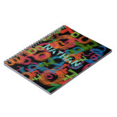 Personalised Colorful Numbers Graffiti Notizblock (Linke Seite)
