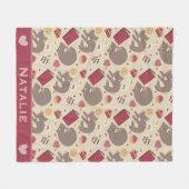 Personalised Cozy Cat Lovers Collage Fleecedecke (Vorderseite (Horizontal))