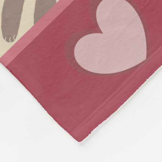 Personalised Cozy Cat Lovers Collage Fleecedecke (Ecke)