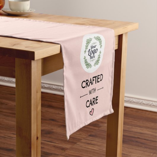 Personalised Craft Fair Table Runner, Branded  Kurzer Tischläufer (Beispiel)