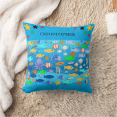 Personalised cushion - fish design - present idea kissen (Decke)