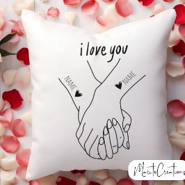 personalised cushion to give as a valentine's day  kissen