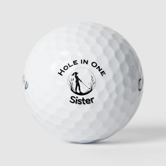 Personalised Custom Golf Hole in 1 Golfball (Vorderseite)