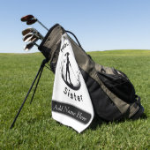 Personalised Custom Golf Hole in 1 Golfhandtuch (Gras)