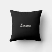Personalised Custom Name Abstract Line Art Kissen (Rückseite)