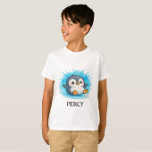 Personalised Cute Animal Tee - Kids T-Shirt Percy (Vorne ganz)