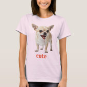Personalised Cute Chihuahua Aggro Nasty Vicious T-Shirt (Vorderseite)