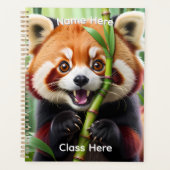 Personalised Cute Kawaii style Red Panda  Planer (Vorderseite)