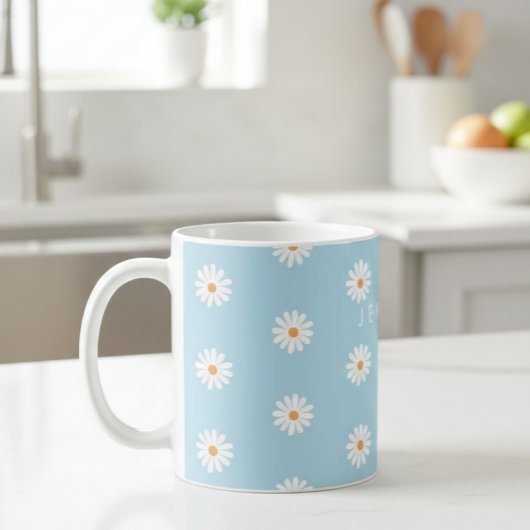 Personalised Daisy Mug, Flower Name Gift, Daisy Kaffeetasse