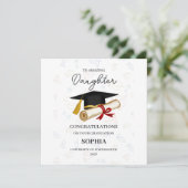 Personalised Daughter Graduation Karte (Stehend Vorderseite)