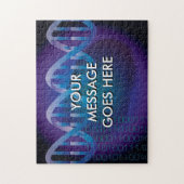 Personalised DNA Fingerprint Science Puzzle (Vertikal)