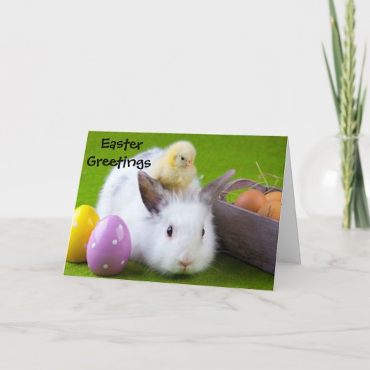 Personalised Easter Card - Cheeky Chick Feiertagskarte (Vorderseite)