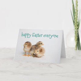 Personalised Easter Card - Easter Chicks Feiertagskarte