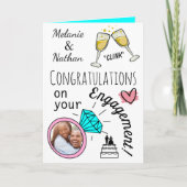 Personalised Engagement Gratulationen Foto Card Karte (Vorderseite)