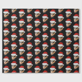 Personalised Face Santa Hat Gift Wrap, Funny Face Geschenkpapier (Flach)