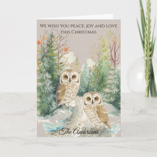 Personalised Family Photo Christmas Card Karte (Vorderseite)