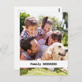 Personalised Family Postkarte (Vorne/Hinten)