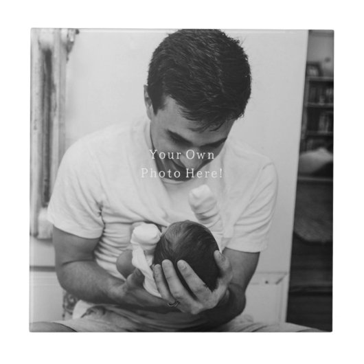 Personalised Father's Day Your Own Photo. Fliese (Vorderseite)
