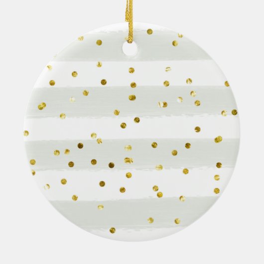 Personalised First Christmas as a Family of Three Keramik Ornament (Hinten)