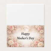 Personalised Floral Mother's Day Editable Card (Außenseite Aufgefaltet)