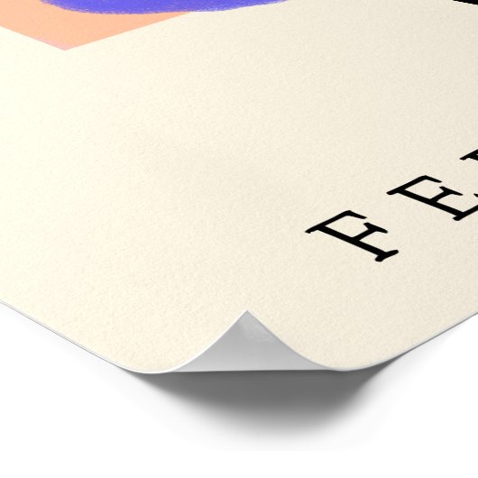 Personalised Flower Market Birth flower Art Print Poster (Ecke)