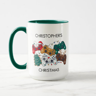 Personalised Gamer Christmas Tasse