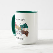 Personalised Gamer Christmas Tasse (Vorderseite Links)