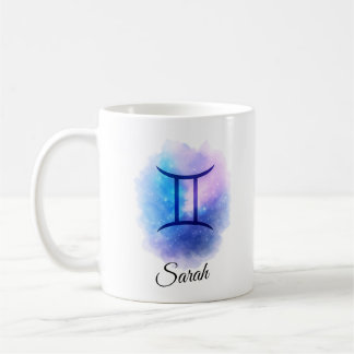 Personalised Gemini Mug Gift for Birthday, Star  Kaffeetasse