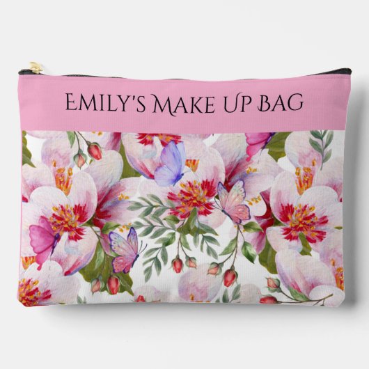 Personalised Gift for Girl - make up bag Zubehörtasche (Vorderseite)