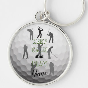 Personalised Golf Themed Gift Idea Keychain Schlüsselanhänger