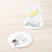 Personalised Graduation Gift for Her – Custom Name Getränkeuntersetzer (Seite)