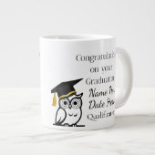 Personalised Graduation Gift for Her – Custom Name Jumbo-Tasse (Vorderseite Rechts)