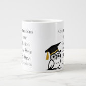 Personalised Graduation Gift for Her – Custom Name Jumbo-Tasse (Vorderseite)