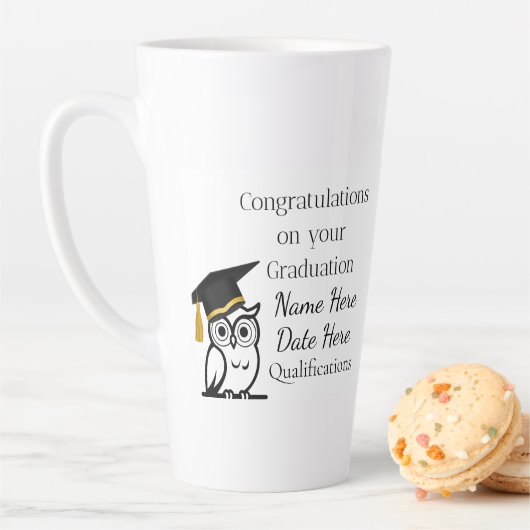 Personalised Graduation Gift for Her – Custom Name Milchtasse (Beispiel)