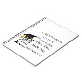 Personalised Graduation Gift for Her – Custom Name Notizblock (Linke Seite)