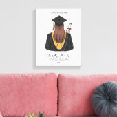 Personalised Graduation Gift Keepsake Grad Friend Leinwanddruck (Insitu (Wohnzimmer))