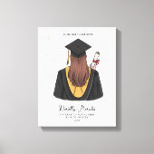 Personalised Graduation Gift Keepsake Grad Friend Leinwanddruck (Vorderseite)